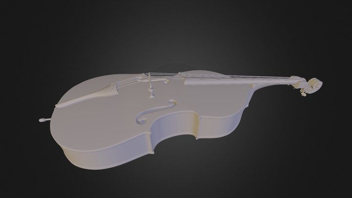 Upright Bass 3D Model