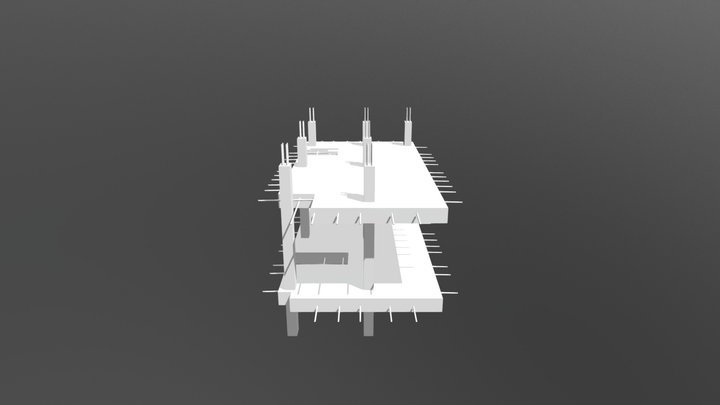 Destroyed Building 3D Model