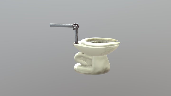 This toilet needs a *bit* of cleaning 3D Model
