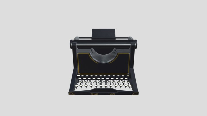 TypewritterUVEDFINAL2 3D Model