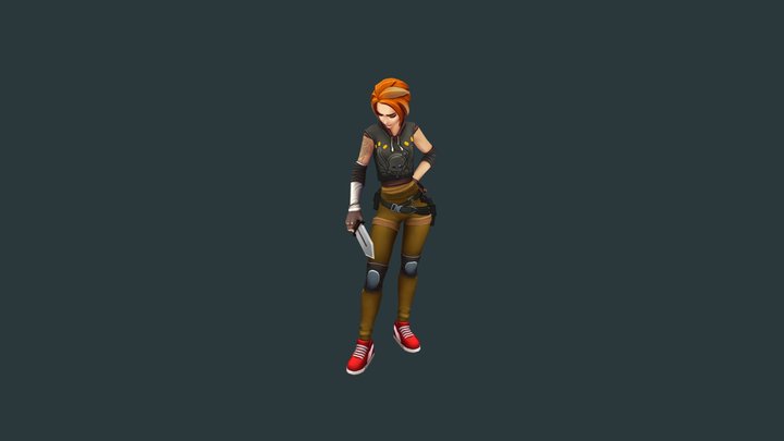 Girl V1 3D Model
