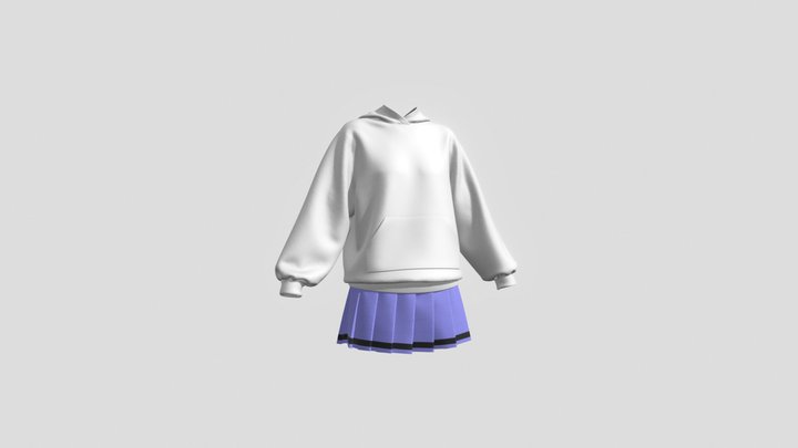 Hoodie+skirt 3D Model