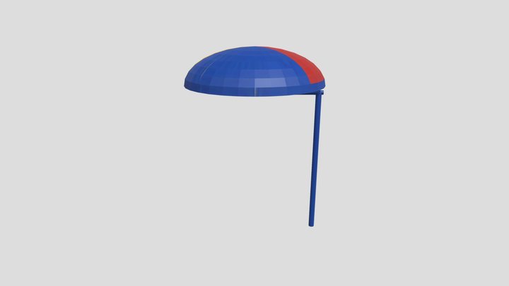 Sombrilla Liceo Polivalente San Nicolas 3D Model