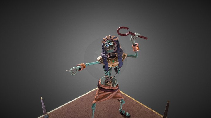 Pharaoh Skeleton 3D Model
