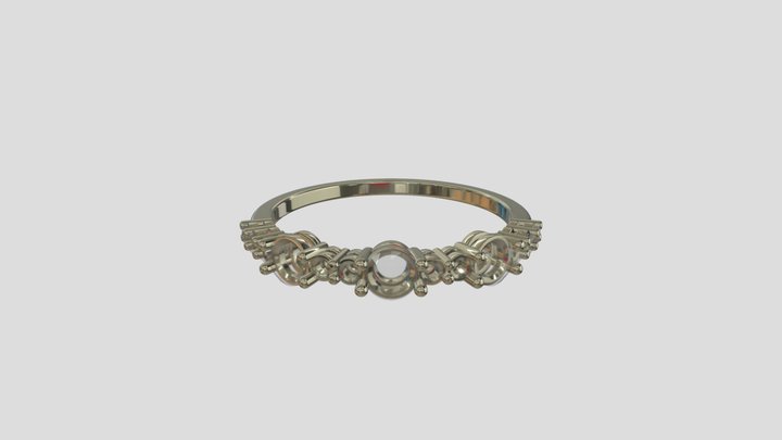 ADRG019 goldring wedding engagement luxury – Free 3D Model STL