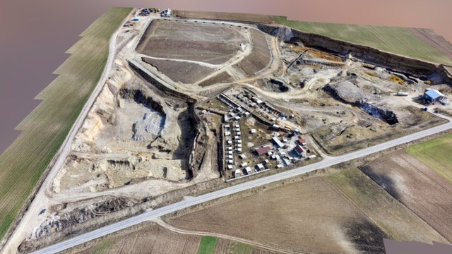 3D mine/quarry and closed landfill modeling 3D Model