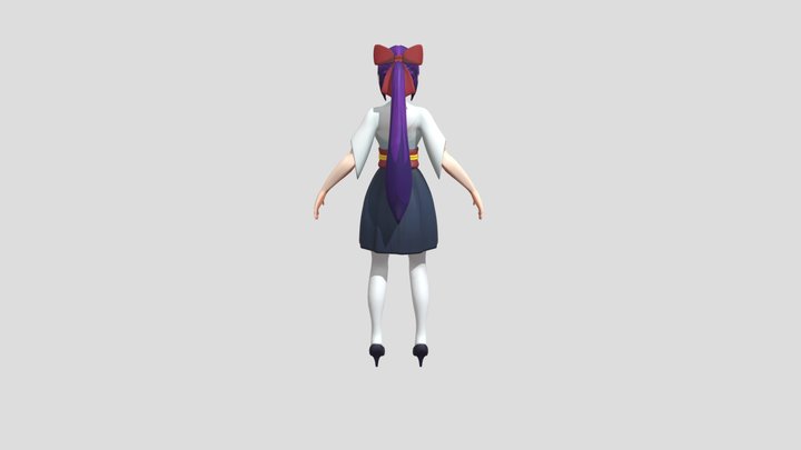 Simple Anime Character 3D Model