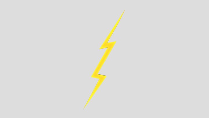 Lightning Bolt 3D Model
