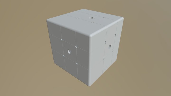 Offset Cube 3x3 3D Model