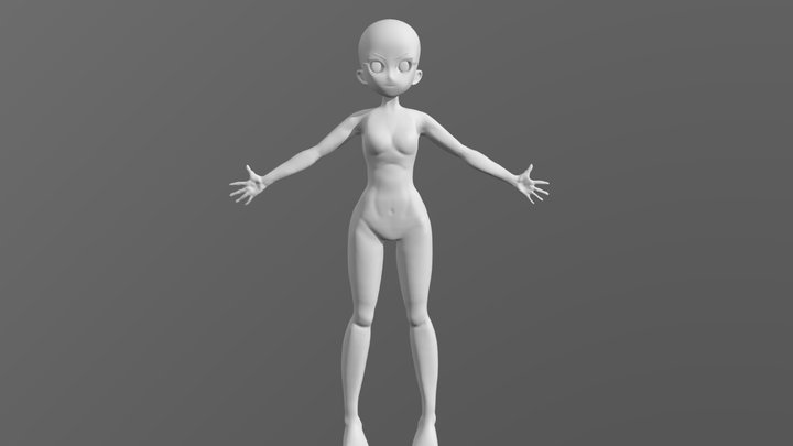 girl1 3D Model