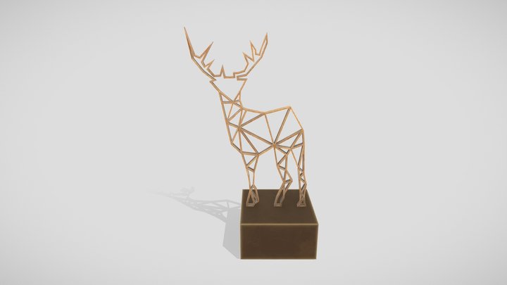 Statue Deer 3D Model