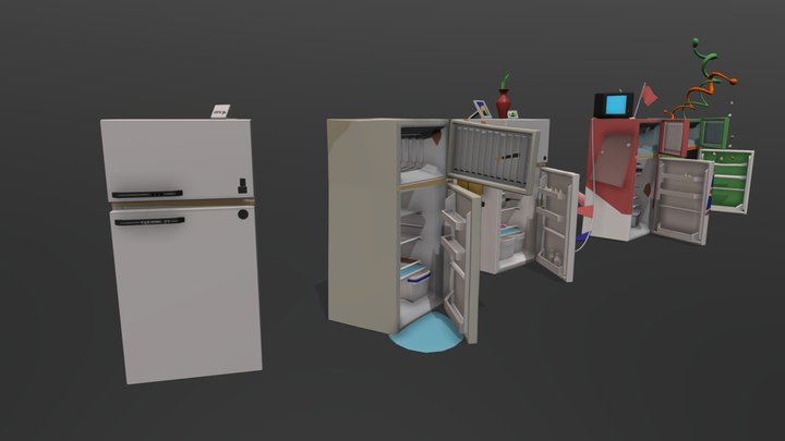 Fridges 3D Model