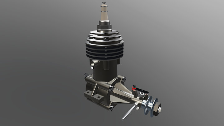 2 Stroke Engine (Atom Minor Mk3) 3D Model