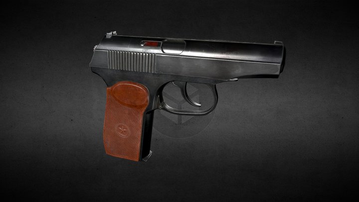 Makarov pistol PM 3D Model