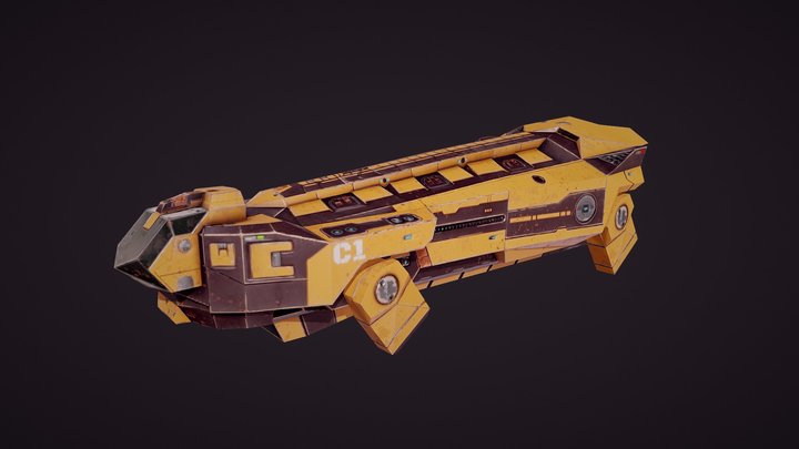 Space ship 3D Model