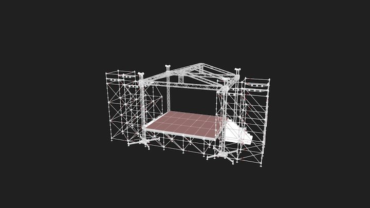 Stage 8x6 3D Model