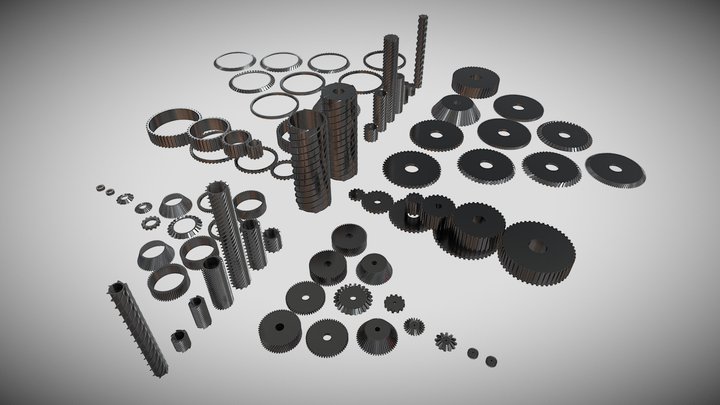gear - A 3D model collection by lev-sketchfab - Sketchfab