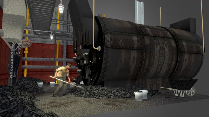 Titanic Boiler Room 3D Model