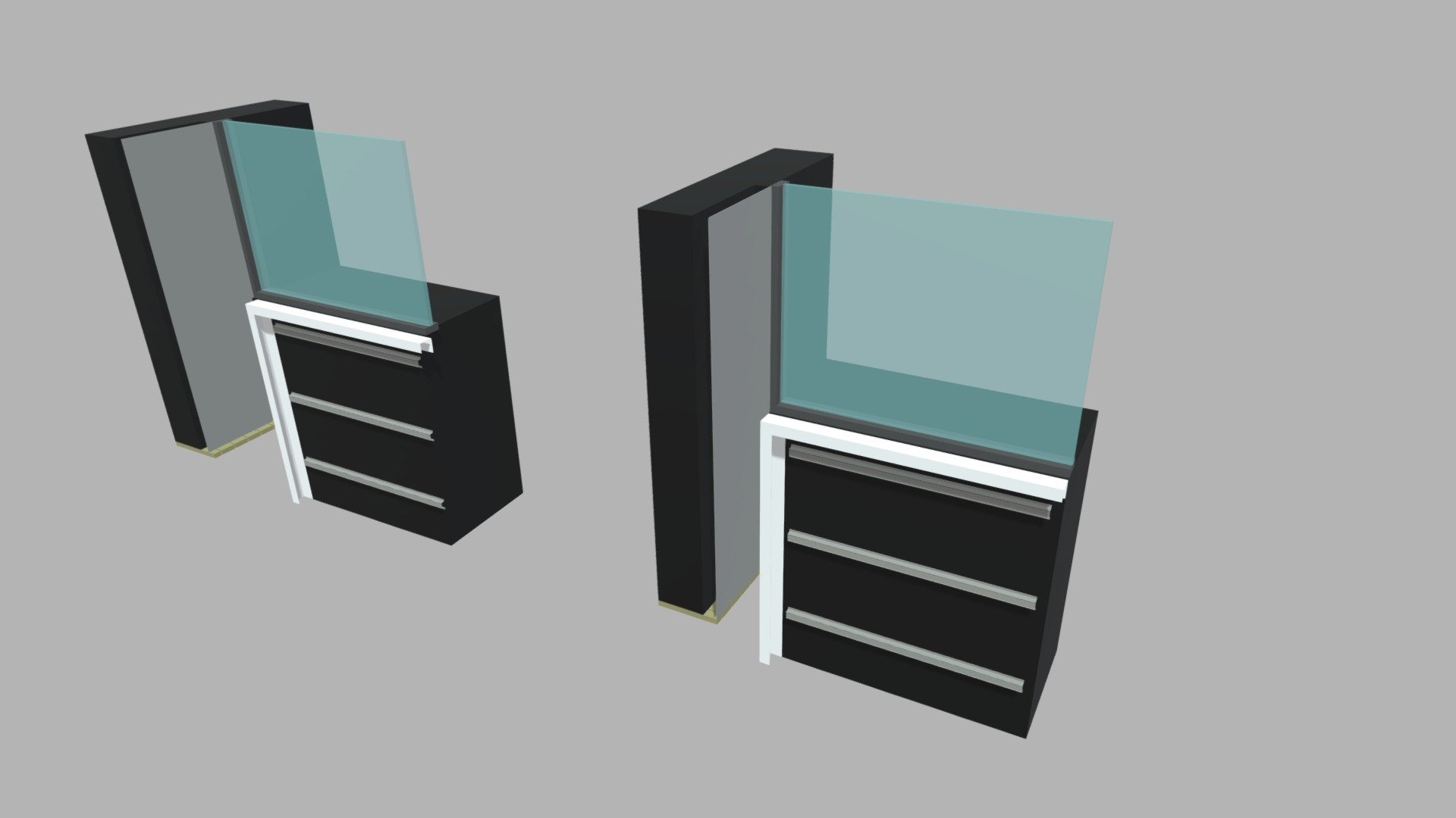 Green Wall Window Transitions - MODEL - Nikou Re - 3D model by ...