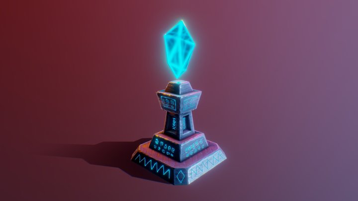 Totem - lowpoly 3D Model