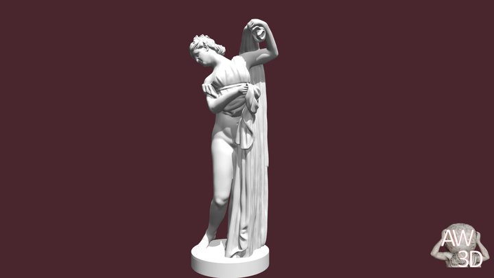 100.KZ.11 Aphrodite Kallipygos Statuette 3D Model