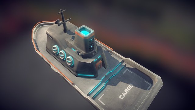 Ship 01 Revision A1 3D Model