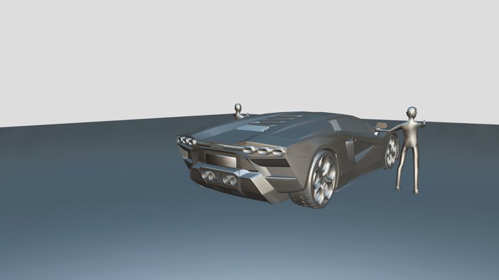 Lamborghini (FBX ver) 3D Model