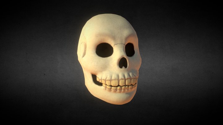 Stylized Skull 3D Model