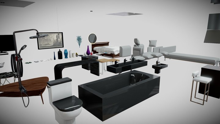 Modern Home | Props Pack 3D Model