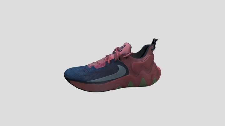 Pink giannis basketball sneaker shoe in big