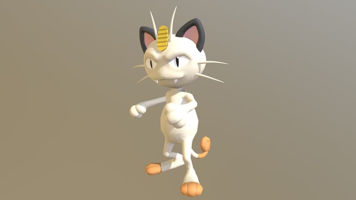 Meowth 3D Model