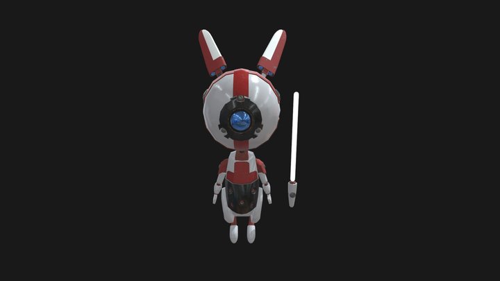 Robot Bunny 3D Model
