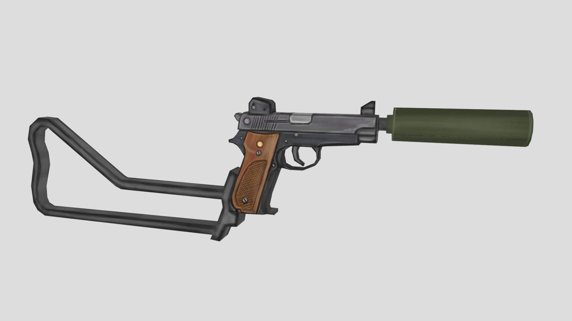 S&W Model 39 Hush Puppy - 3D model by BRITA74 [c023116] - Sketchfab