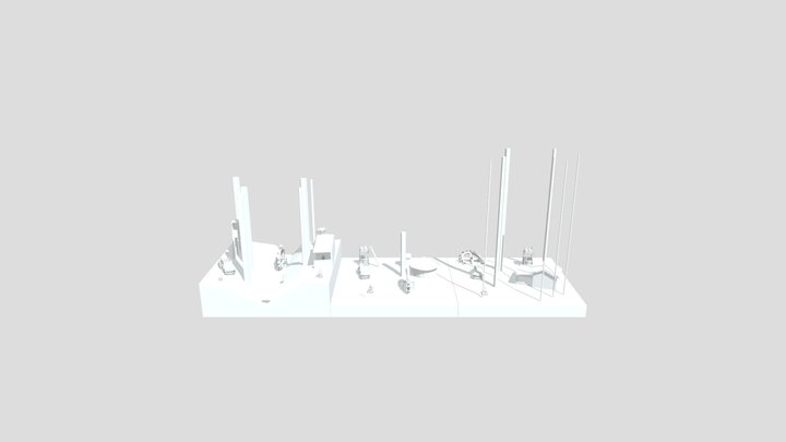 Forest Loner - Diorama and House blockout 3D Model