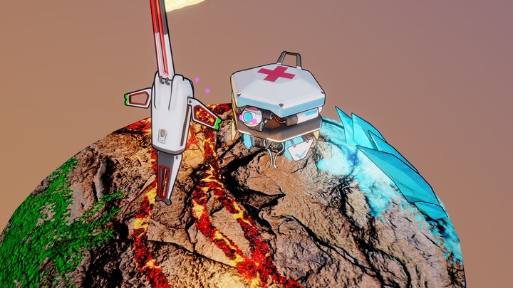 Battlefield Romance 3D Model