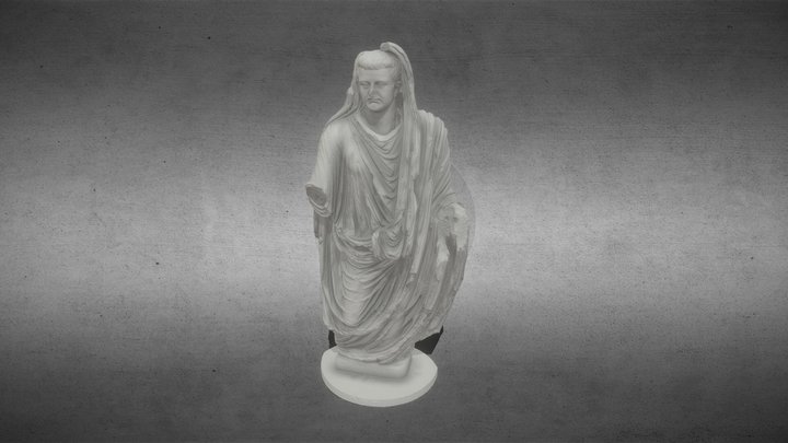 The statue of Emperor Tiberius (14. – 37. AD) 3D Model