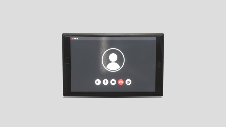 Tabletop Console for Conference Calls 3D Model
