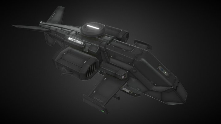 Light attack craft 3D Model