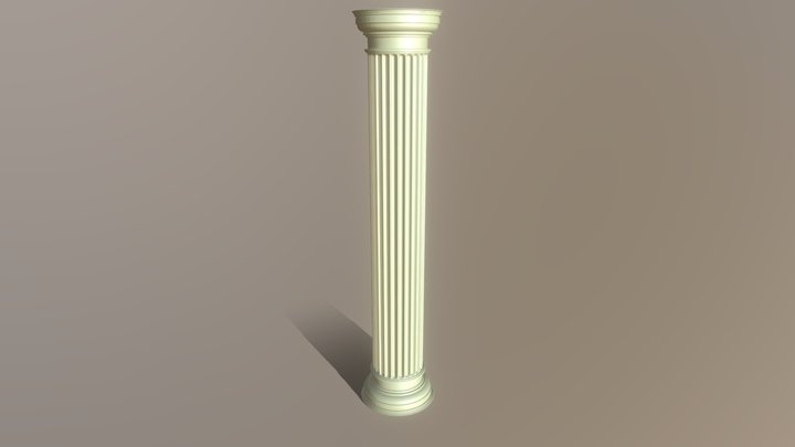 Coluna Grega 3D Model