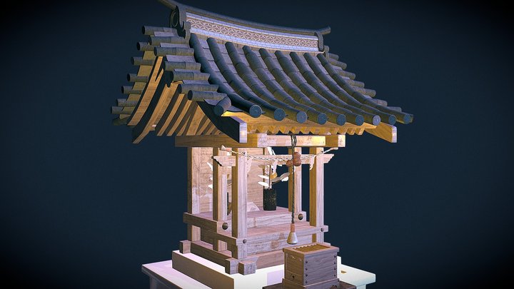 WIP Japanese Shrine 3D Model