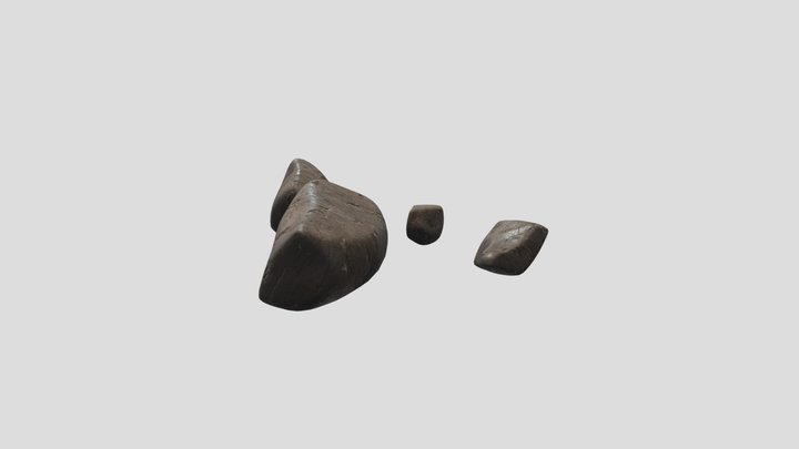 A Simple Rock Collection 3D Model