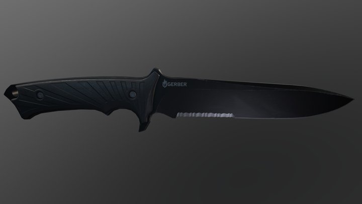 combat knife 3D Model
