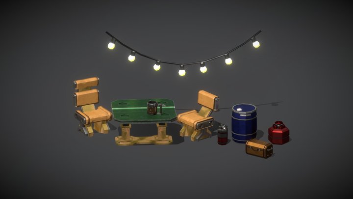 Deep Rock Galactic Props - Recreation 3D Model