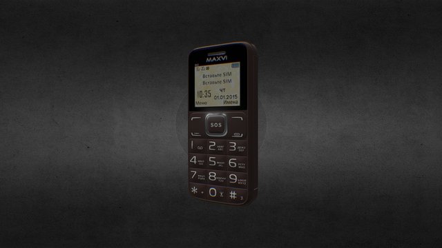 Maxvi Phone B2 3D Model