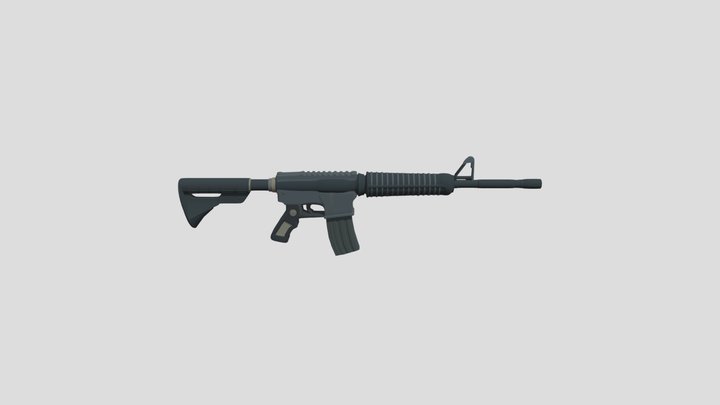 AR 15 Gun V.1 3D Model
