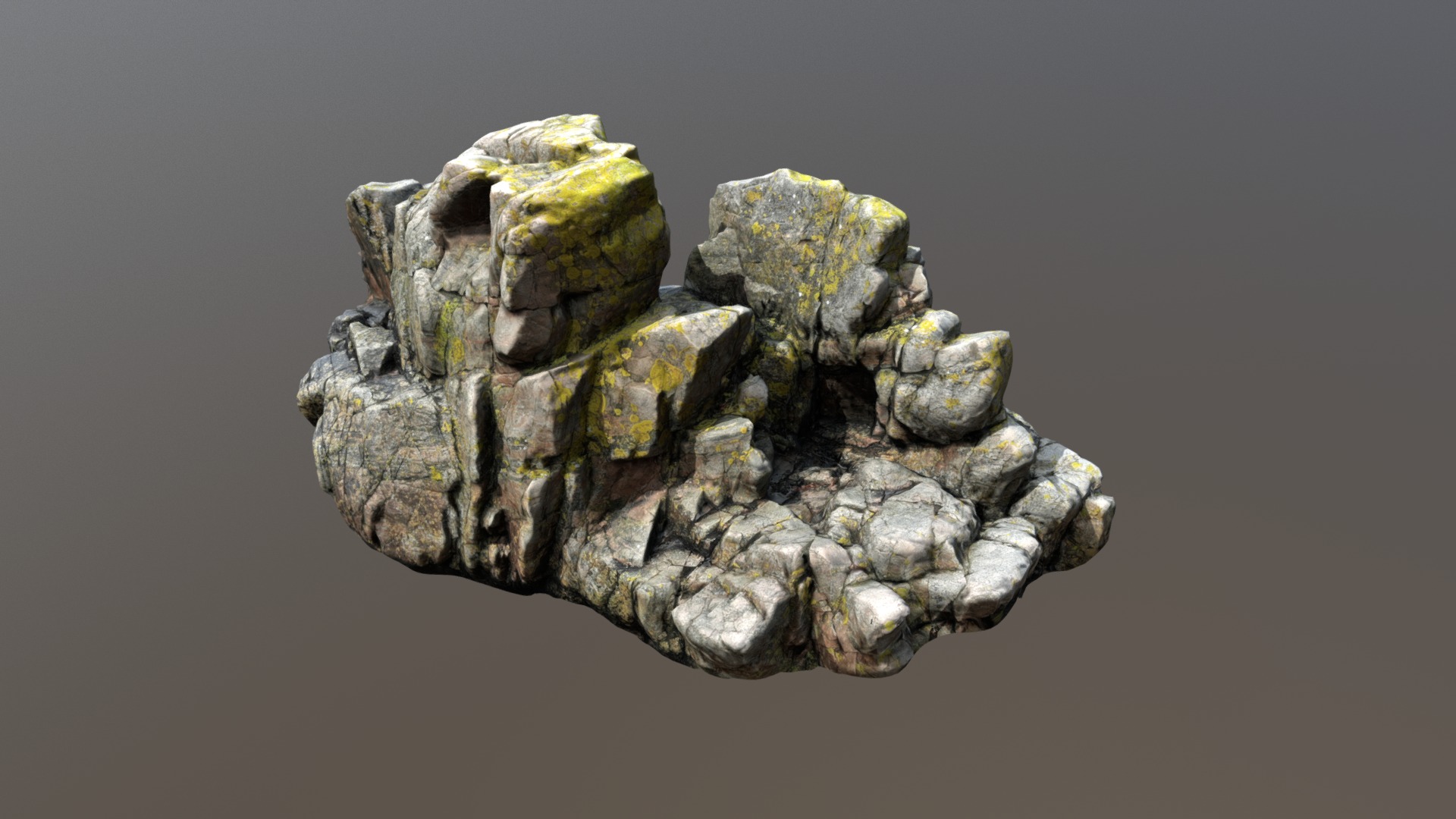 3D model Nature Rock Cliff I - This is a 3D model of the Nature Rock Cliff I. The 3D model is about a pile of rocks.