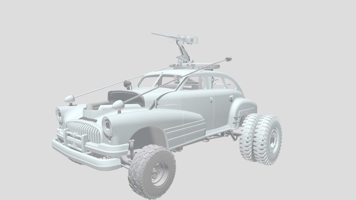 Fury Road/Furiosa Silver Buick 3D Model