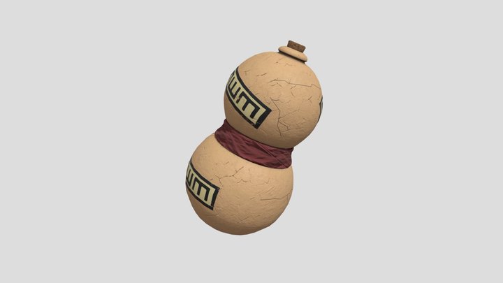 Gaaras Gourd Naruto 3D Model
