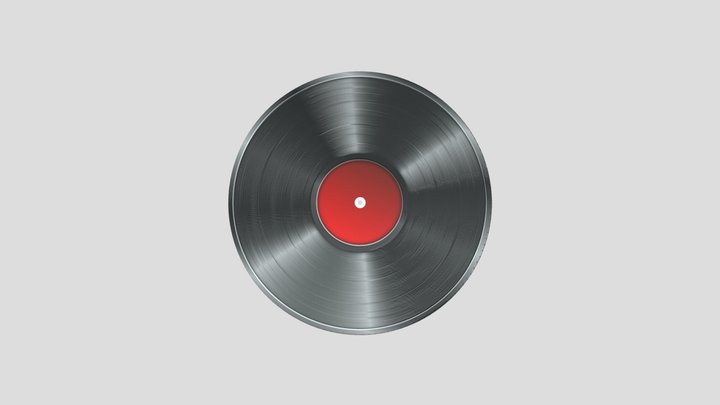 LP Record 3D Model
