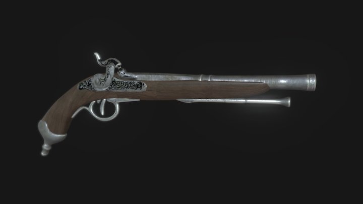 Pirate Gun 3D Model